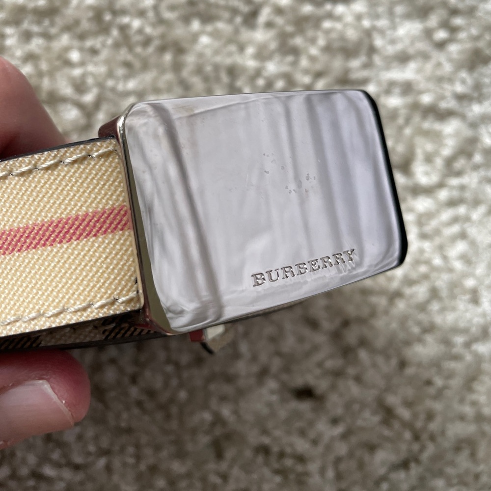 Authentic Burberry mens belt